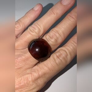 VTG PURPLE GLASS RING